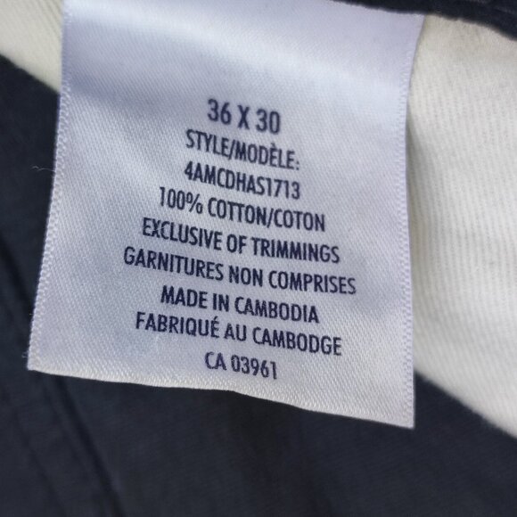 Denver Hayes corduroy casual pants men's size 36X30 black colour straight leg - Picture 8 of 14